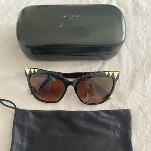 Kate Young x Tura Oversize Cat Eye Sunglasses